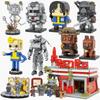 MOOXI Radiation Series MOC Bricks Set BrickHeaded T60 Power Armor Action Figures DIY Building Blocks Kids Toys For Children Gift