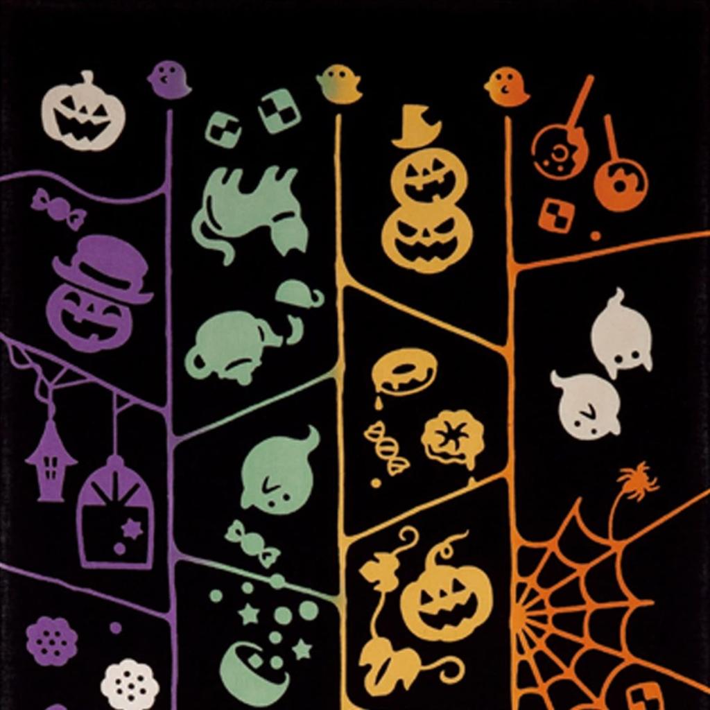 Miyamoto Towel Miyamoto Kenema Tenugui Hand Amida 35cm x 50198 (Miyamoto-towel) Co., Ltd. Towel, Halloween, Approx. 90cm,