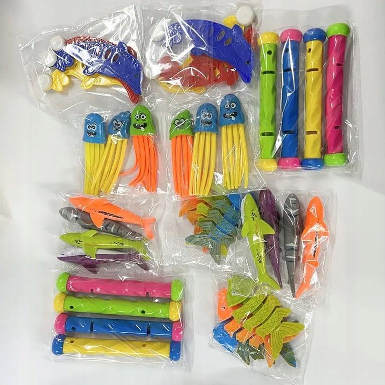 Toys for the Pool, Bath, Bathtub, Diving, Water, Set of 34 Pieces