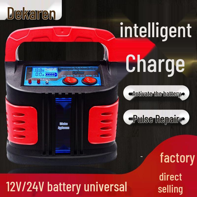 Universelles Hochleistungs-12V/24V Auto- & Motorrad-Batterieladegerät