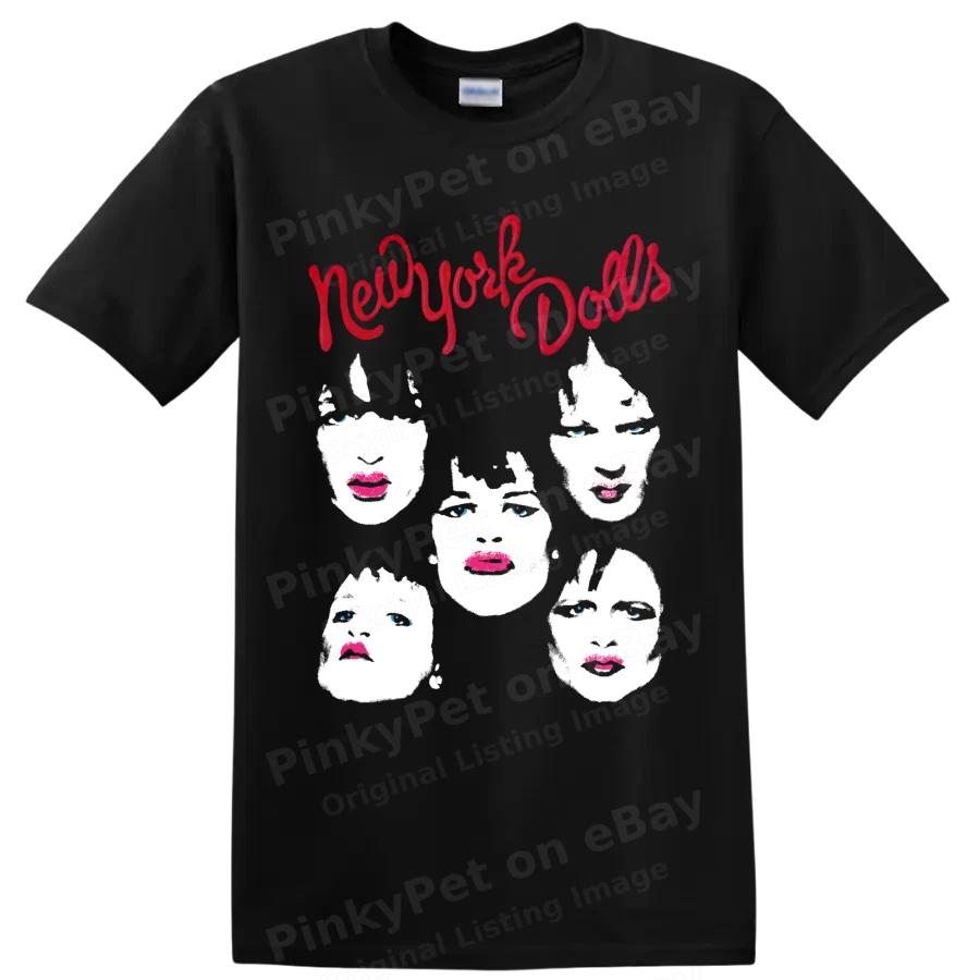 T-shirt Punk Rock Band New York Dolls Grafica Musicale Vintage Unisex Maglietta da Concerto