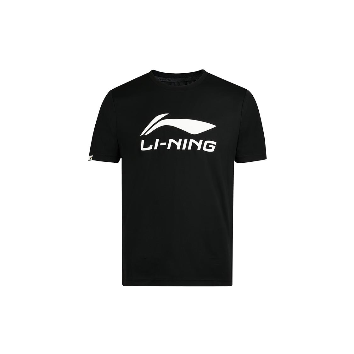 Мужская футболка для бадминтона Li Ning, черная, AHSR789-5 XL