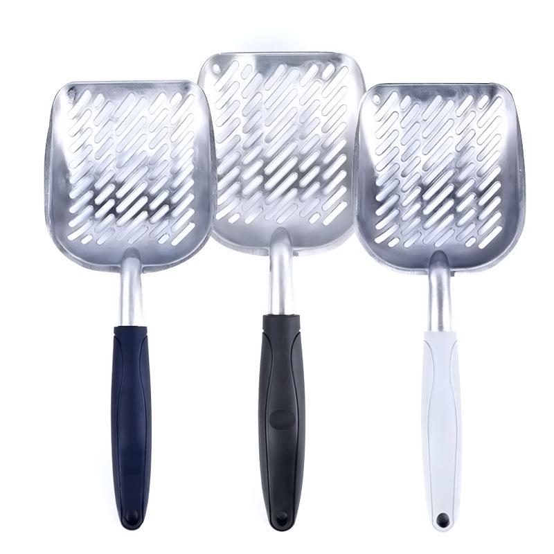 Aluminum Alloy Cat Litter Scoop with Hollow Design for Quick Cleaning