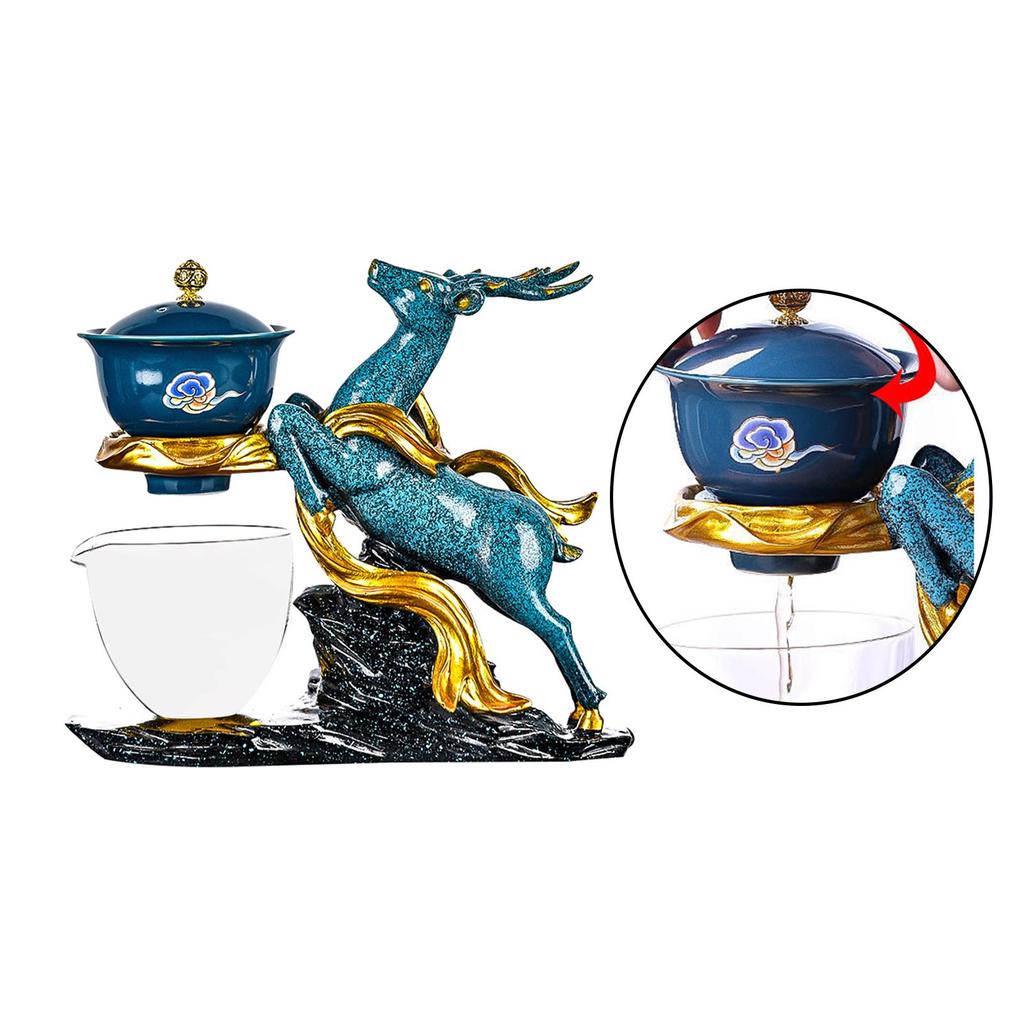 Utsökt Glas Tekanna med Sil Hällkanna Tekopp Ren Dekoration Prydnad