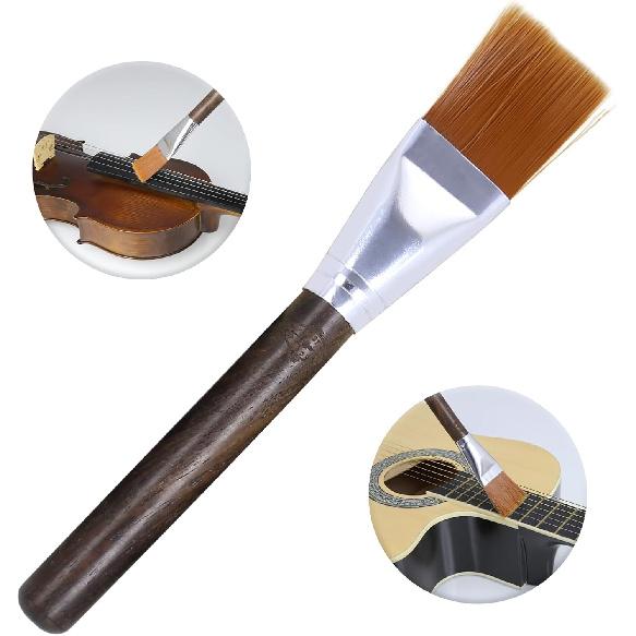 Guitar Violin String Cleaner Brush Tool Wood for Musical Instrument Brown Electronics Computer Keyboard Laptop Cleaning Brush
