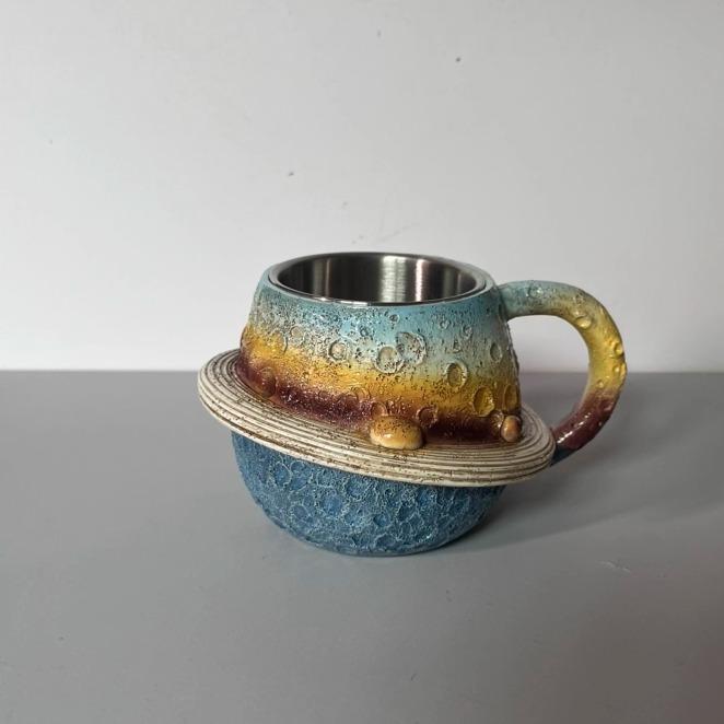 

Planetary Mug Collection Cosmic Cups Resin Desktop Ornament 301-400ml