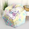 1pc Pochacco Happy Birthday Edition Automatic Folding Umbrella - Cute Kawaii Design with Ice Cream Cone, Perfect Gift for Fans and Travelers.A040