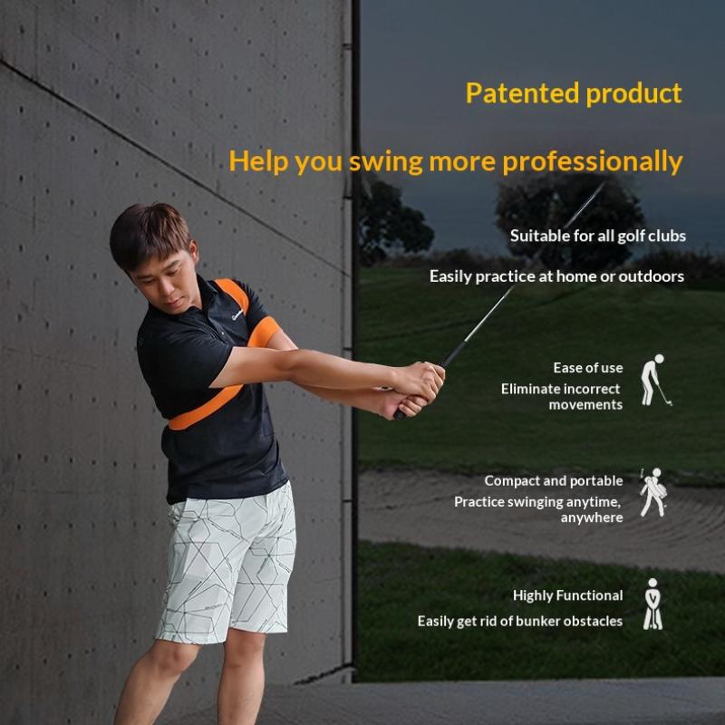 Ausilio per l'allenamento dello swing da golf Allenatore dello swing da golf Cinturino per lo swing da golf per uomini donne adolescenti Forniture per la pratica della correzione della postura del golf