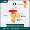 All-Copper Valve Manifold: Three-Way Union, Male/Female Thread Ball Valve for Underfloor Heating and Wall-Hung Boilers