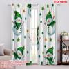 2pcs,2D Plane Printing Curtains Comfortable Snowman Polyester Woven (without Rod) Decorations Outdoor Perfect for Bedroom,
