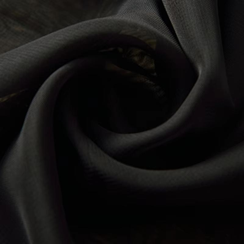 Raambekleding Romantisch All-match Bruiloft Plafond Gordijnen Zacht Meerdere Jaloezieën Gordijnen Voor Woonkamer Tule A184-40 1pcs W100CM X H160CM&Rod Pocekt Process zwart