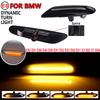 2PCS Dynamic Blinker Side Marker Sequential Turn Signal Light For BMW E60 E61 E90 E91 E87 E81 E83 E84 E88 E92 E93 E82