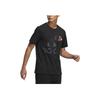 Adidas Mh Bp3 Tee with Alphabetic Logo Print, Round Neck, Short Sleeve Men Tops Black HN9043