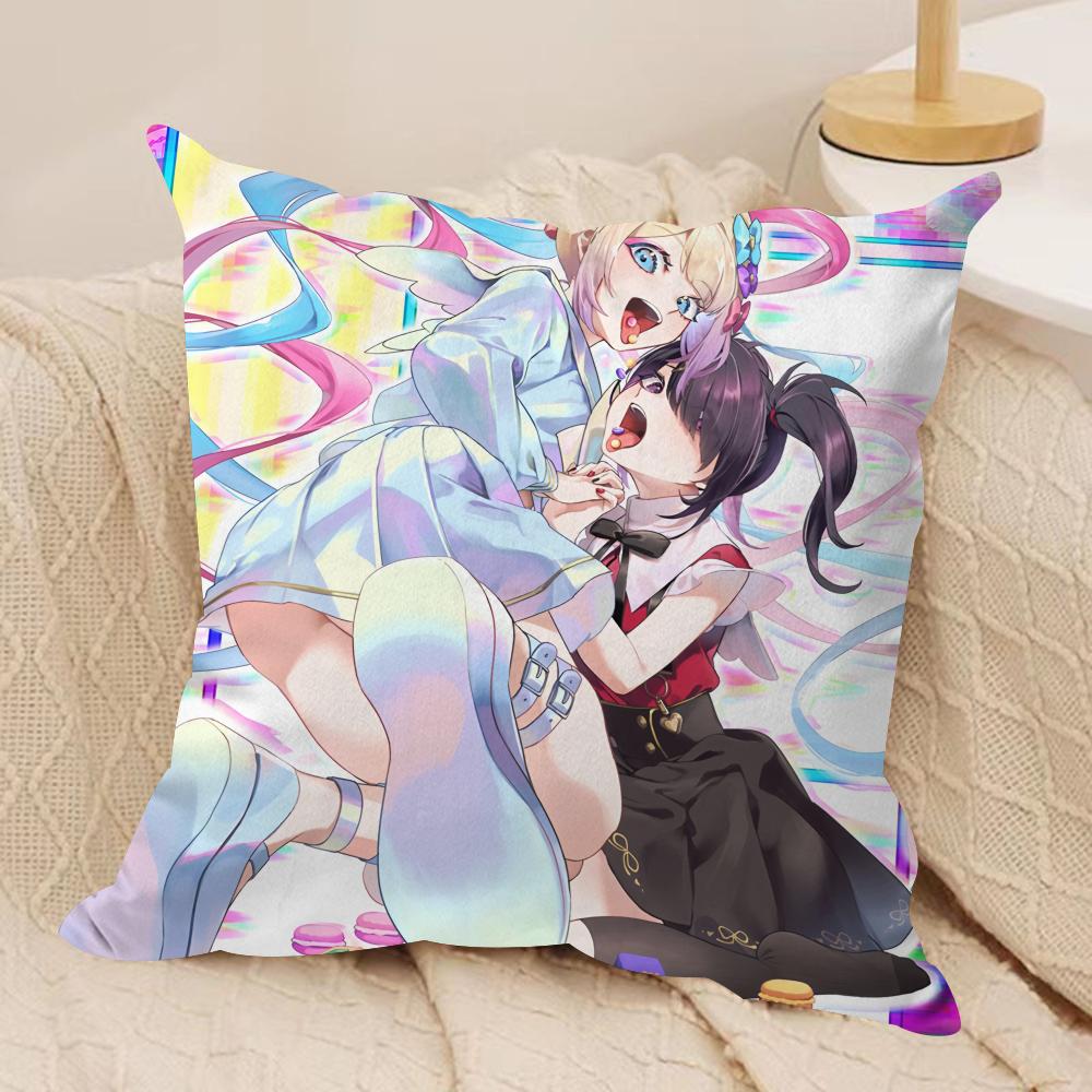 NNeedy Girl Streamer Overloa Cushion Cover Silky Short Plush Invisible Zipper Dustproof Sofa Pillow Case for Home Decor