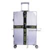 Travel Luggage Strap Combo 2pcs Elastic Straps + Boarding Pass Cross Code Trolley Strap with PU Tag for Easy Identification