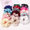 Soft Satin Silk Bright Solid Color Scrunchies Elastic Hair Bands Ties For Women Girls Ponytail Holder Hair Rope Hair Accessories