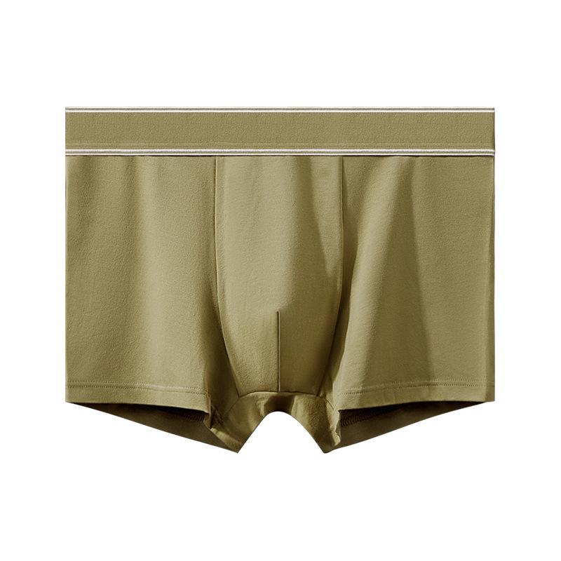 Large Size Male Spring and Autumn Pure Cotton Antibacterial Base Breathable Flat Angle Underwear
