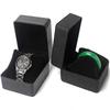 Boîte Cadeau Montre Unique Avec Coussin Étui Organisateur d'Affichage Montre-Bracelet en Cuir PU Pour Hommes Couvercle de Montre Clamshell en Cuir PU