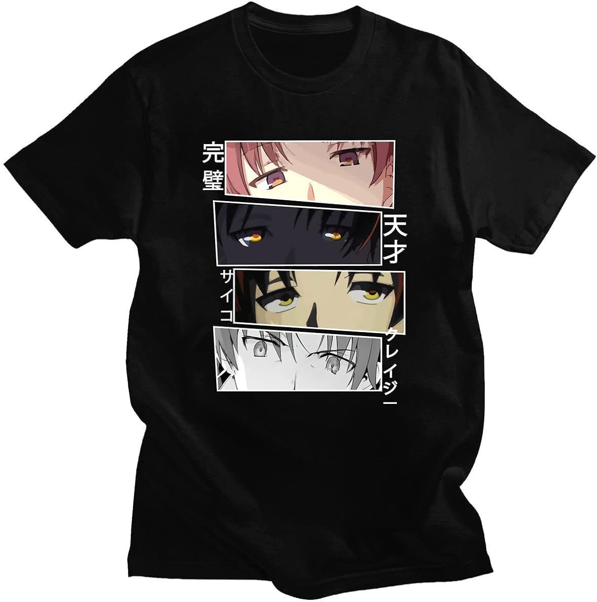 Short Sleeve Oversized Male Tshirts Classroom of The Elite Kiyotaka Ayanokoji Suzune Horikita Anime Men T Shirt Men Fashion Clothing Black XL чёрный