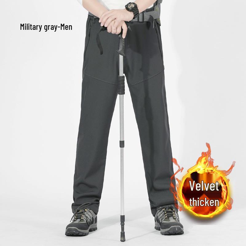 

Мужские походные брюки софтшелл на флисовой подкладке - Ветрозащитные, теплые и износостойкие для использования на открытом воздухе 8XL