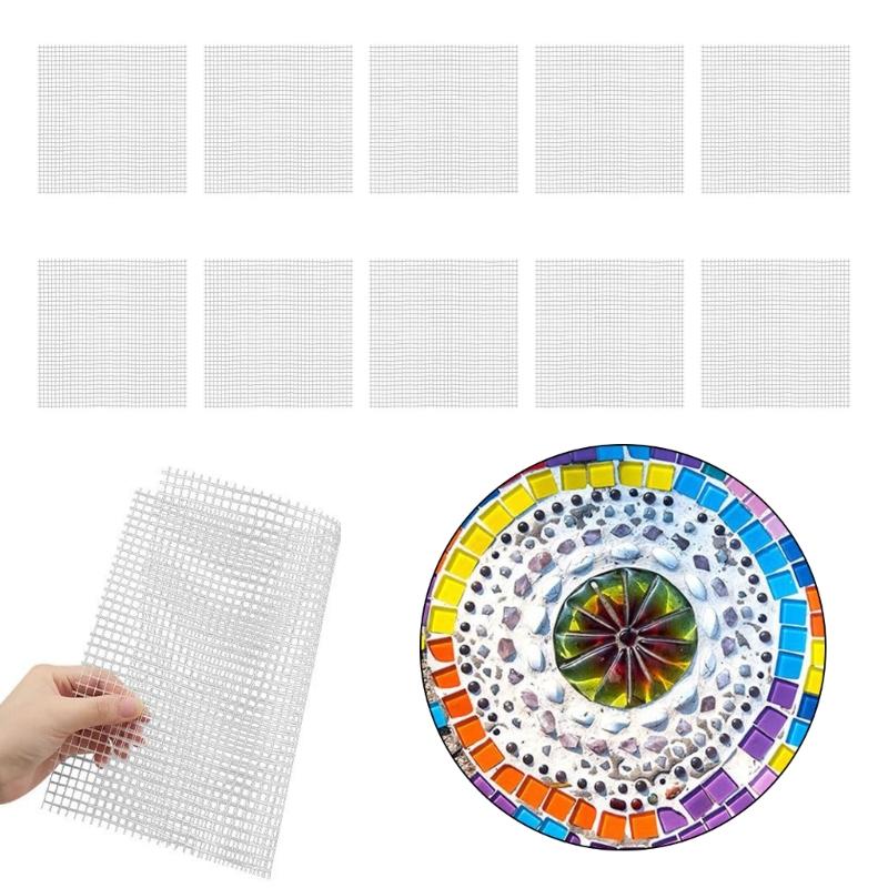 Mosaices Mesh for Back Mounted Mosaices Tile Fiberglass Mosaices Mesh Backing Boast for Tile Installation Supplies Tool