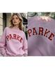 2026 PARKE Unisex Cotton Embroidered Hoodie - Versatile Slim-Fit Long Sleeve