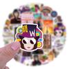 50 New Wonka Graffiti Stickers - Waterproof Decorations for Suitcases, Notebooks, and Water Cups