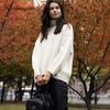 Hirsionsan Turtle Neck Solid Cashmere Sweater Women Elegant Soft Warm Female Knitted Pullovers Basic Loose Female Jumper