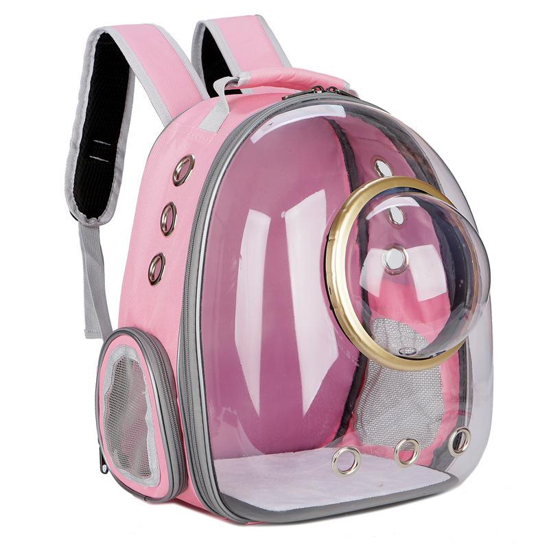 Space Capsule Backpack Pet Bag Breathable Transparent Dog and Cat Pet Backpack Portable Cat Bag