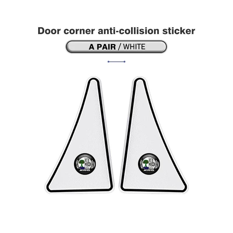 2pcs Car Door Corner Cover Anti Collision Bumper Sticker For Mercedes Benz AMG A B C E S G Class A180 CLK CLA GLE GLC W212 C200