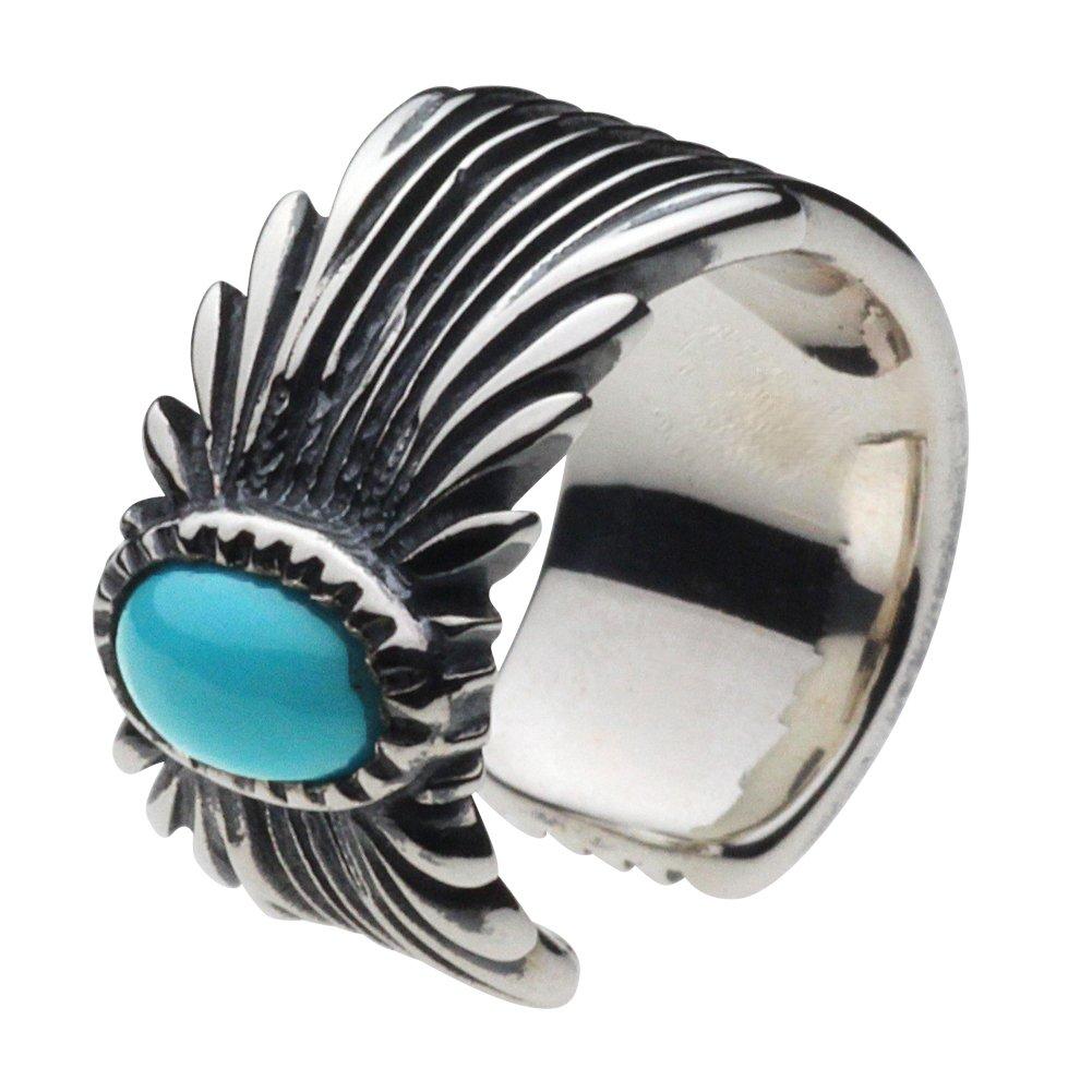 

Flash Ear Cuff Blue Turquoise 925 Silver e0230 [Cenote] [Silver Accessories]