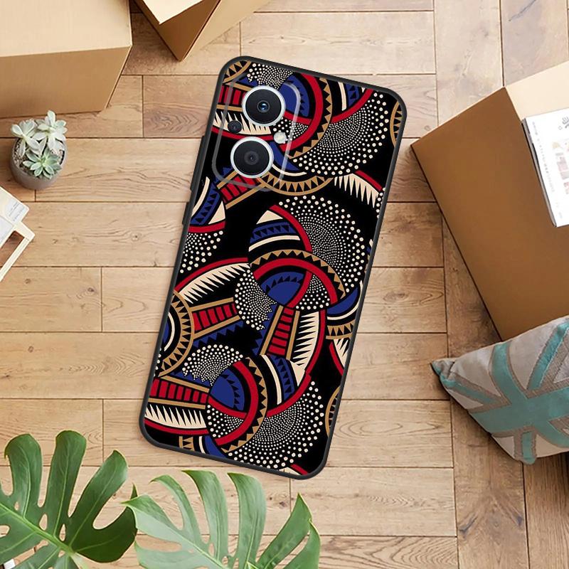 African Prints Fabric Phone Case For OPPO Reno 14 13 12 11 F 10 Pro 8T 7 8 Lite OPPO Find X8 X6 X5 X9 Pro Cover