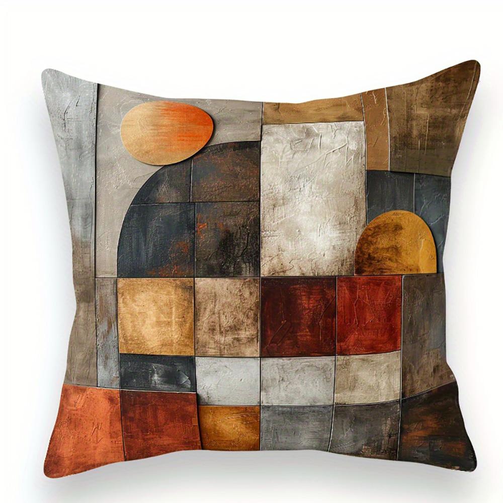 Vibrant Abstract Pattern Decorative Throw Pillows for Stylish Home Accent Sofa Cushion Cover Home Room Decoration