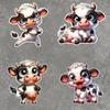 Cute Cartoon Cow Car Bumper Window Stickers For Car Truck Van Fashion Decals Vinyl Material Stickers
