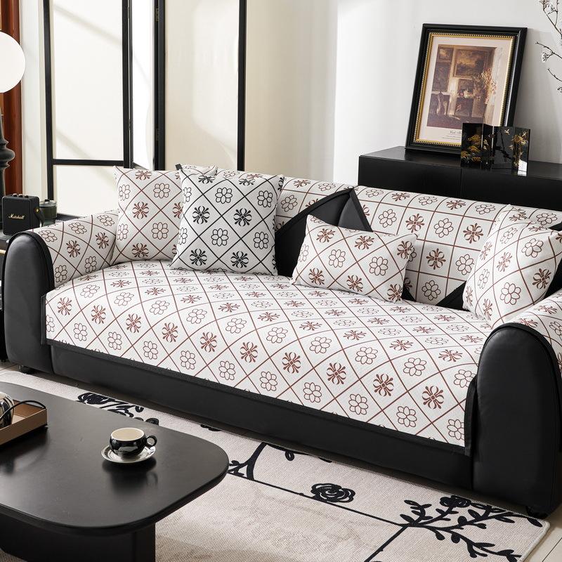 

Ice Silk Sofa Cushion Summer Backrest Towel New Summer Cover Non-Slip Mat Seat Cushion Cool Cushion 70*70cm