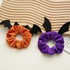 Bat Festival Hair Accessories Flannel Scrunchies Women Hair Rope Elastic Hair Bands Ponytail Holder