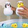 Jouet de bain pour bébé, canard mignon, pingouin, œuf, arroseur d'eau, salle de bain, douche, jouets d'eau de natation, cadeau pour enfants