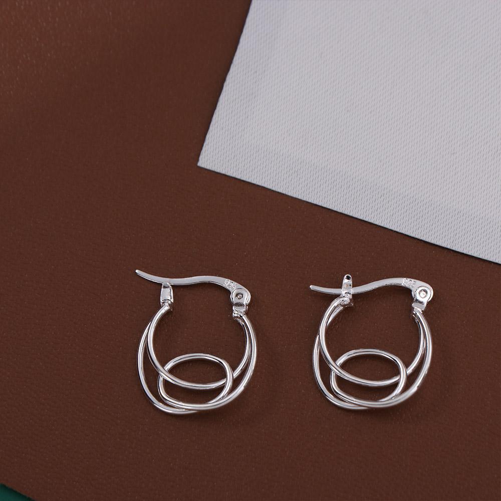 Minimalist Hoop Earrings Double Layer Personality Earrings Elegant Irregular Earrings Party