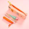 Silicone Zip-Up Pencil Case, Stationery Organiser,Diy Cartoon Pencil Case,Suitable For Primary And Secondary School Pupils