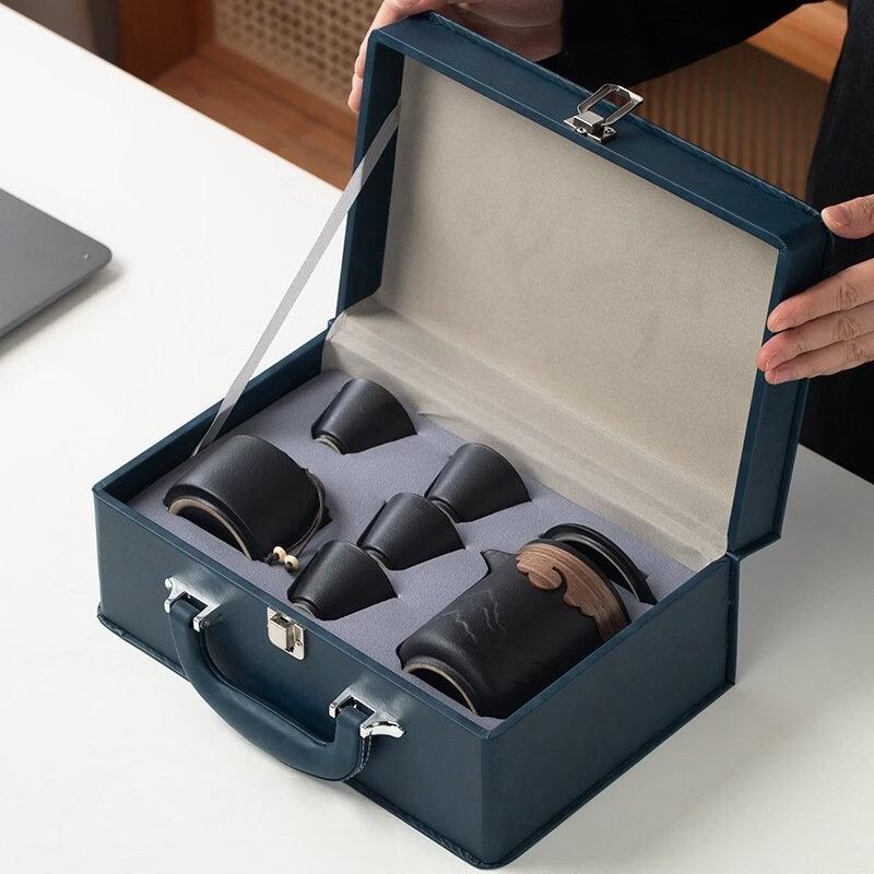 Luxury Silver Quick Cup Tea Set with Gift Box
