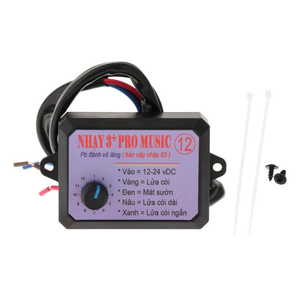 Generic 12V Car Van Electric Horn Controller Set Boat Ship Accessory Replace Parts Lightweight Adjustable Knob Universal