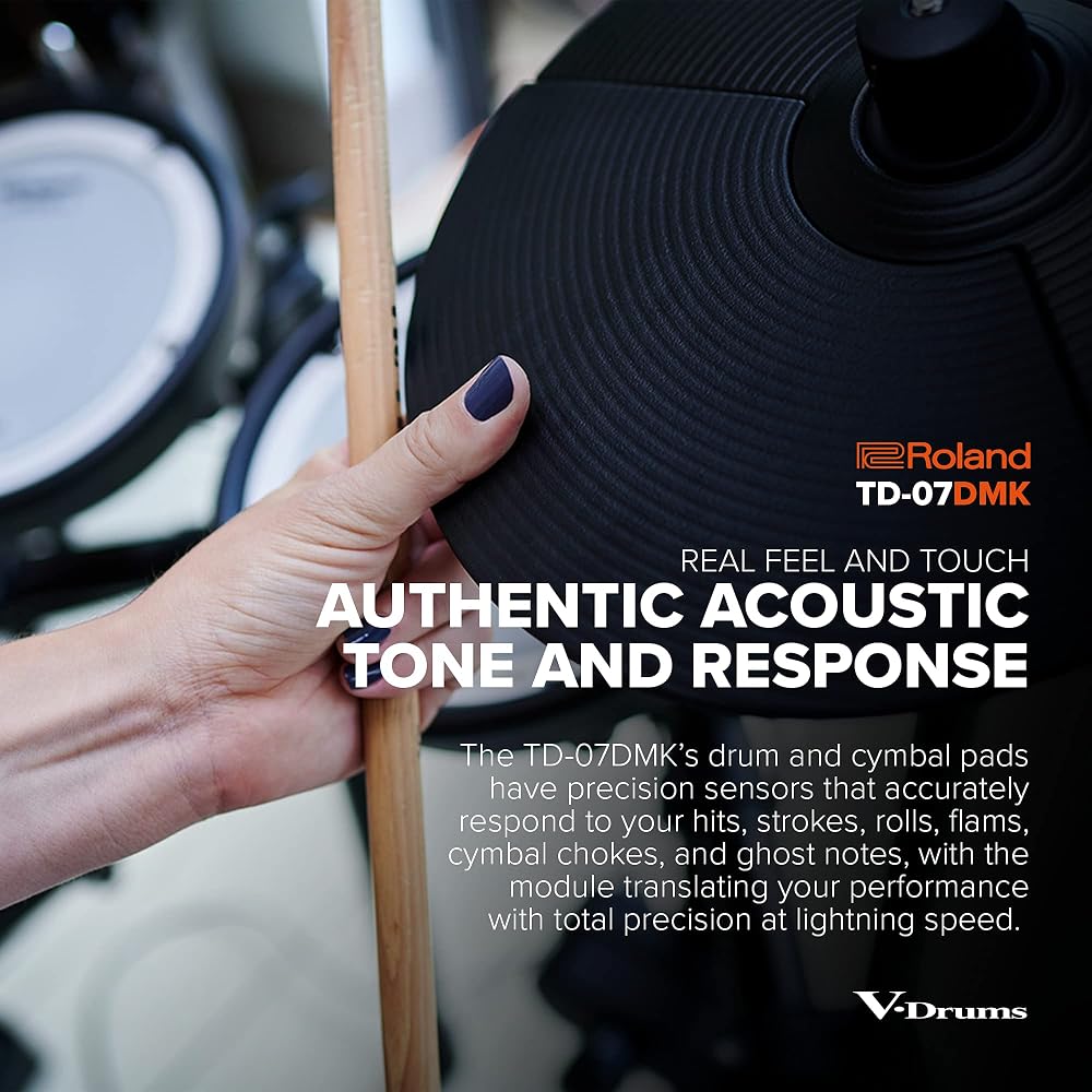 Roland TD-07DMK V-Drums Electronic Drum Set with Mesh Heads and USB Connectivity