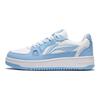 Li-Ning Cloud Shock Absorption Rebound Wear-Resistant Lightweight Breathable Anti-Kick Low-Top Kids Skate Shoes Kids Sneakers White Blue YKCS096-62