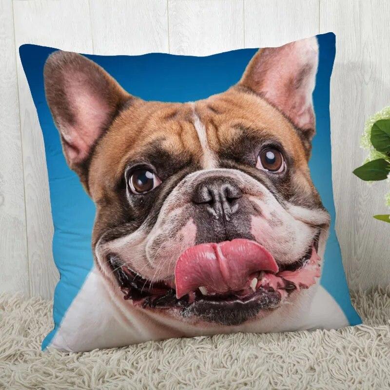 Pillowcase Bulldog  Modern Home Living Room Decoration