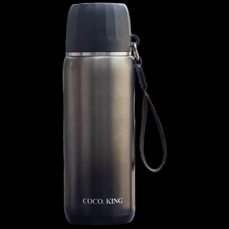 Portable Dual-Drink Stainless Steel Insulated Bottle