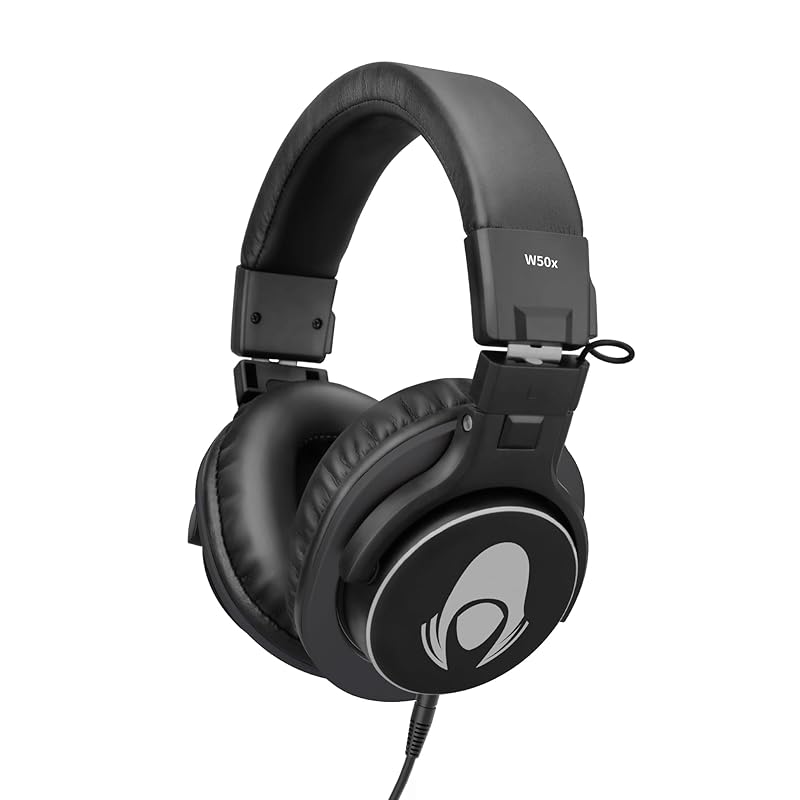 

Talomen Studio Monitoring Headphones, Professional Wired Closed Back Headphones for Studio Recording/Instrument Practice/Mixing/DJ/Monitoring