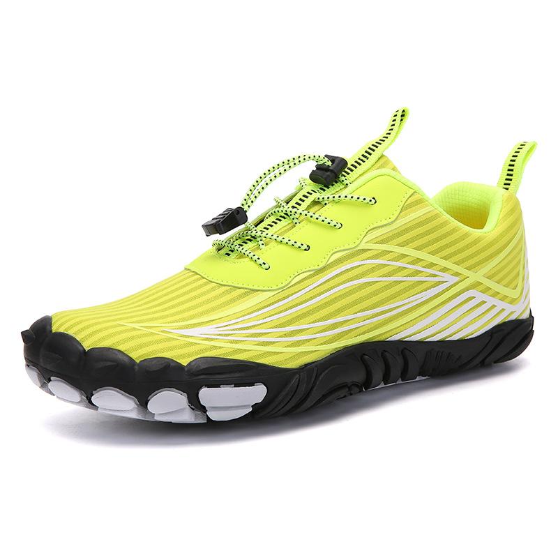 New Outdoor Thickened Five-finger Mesh Shoes Mountaineering Sports Version Breathable Hiking Shoes Men's Off-road Rock Climbing Running Shoes