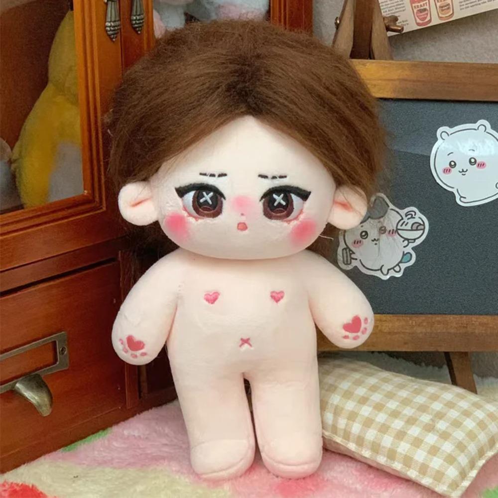20cm Cute Idol Cotton Star Dolls Fifth Personality Boy Doll Cute Stuffed Baby Plushi Doll Can Change Clothe Fans Collection Gift