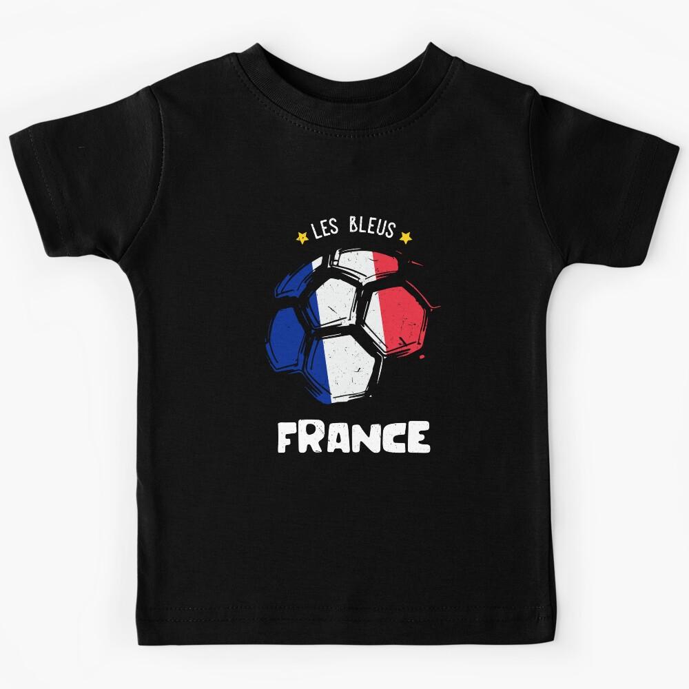 France Team World Soccer Cup 2018 Russia France Jersey Kids T-Shirt 160