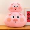 Süßes Schwein Plüschkissen mit superweichem Kurzplüsch für Mädchen, Heimdekoration und Geschenk
